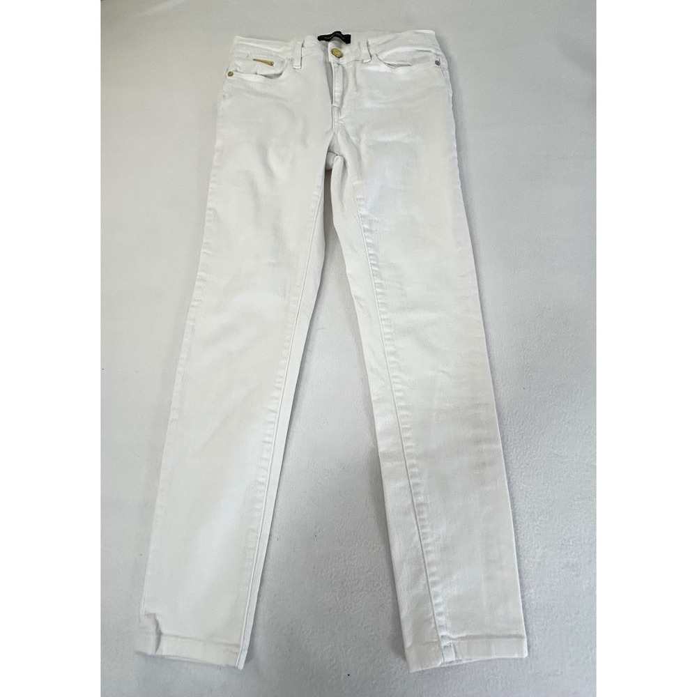 IVANKA TRUMP Womens White Skinny Leg Jeans Size 4